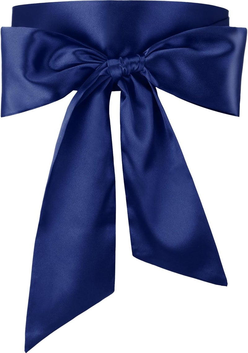 Glitopper Women Satin Waist Belts Dress Sash Waist Belt for Special Occasion Bridal Wedding Prom Formal 3.5'' Wide - Image 1